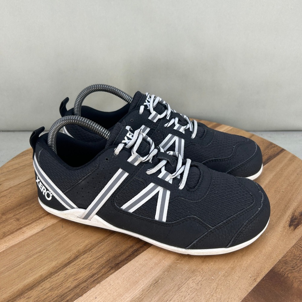 Xero Shoes Prio Womens Size 8 Black White Minimalist Barefoot Running Shoes